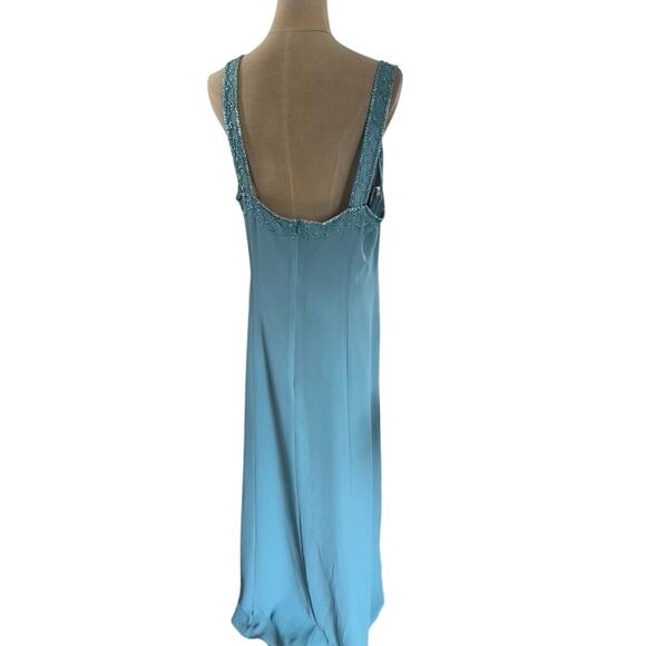 NWT! "CAMERON BLAKE" Deadstock VTG Maxi Dress W/ Blazer SZ 16 Beaded Momcore - Picture 4 of 16